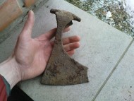 Большая древнерусская рабочая секира 12 века