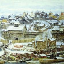 Московский Кремль при Иване Калите, худ. А. Васнецов