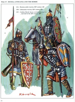 Русский, ордынец и литовец 14 в. Худ. М. Горелик