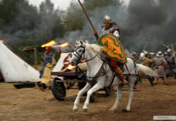 Русский витязь на скаку