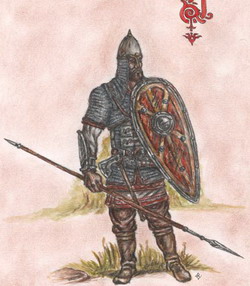 Пеший тяжеловоруженный дружинник 