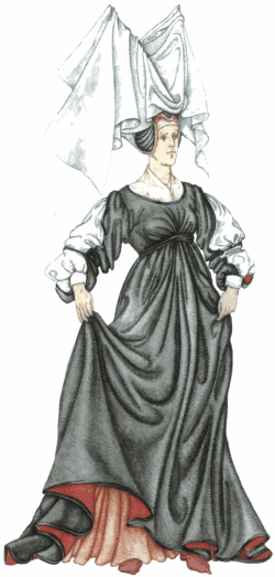 двурогий венец напоминающей парус