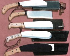 раличные виды мачете