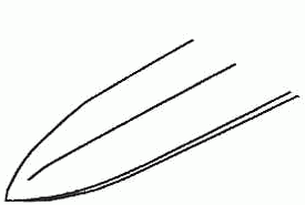 Более толстое и узкое острие