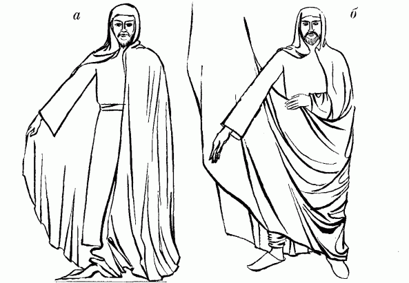 одевание бурнуса