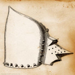 бацинет с открывющимся вверх забралом