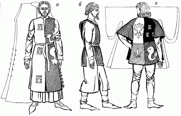 чоловічі нарамники, західна європа