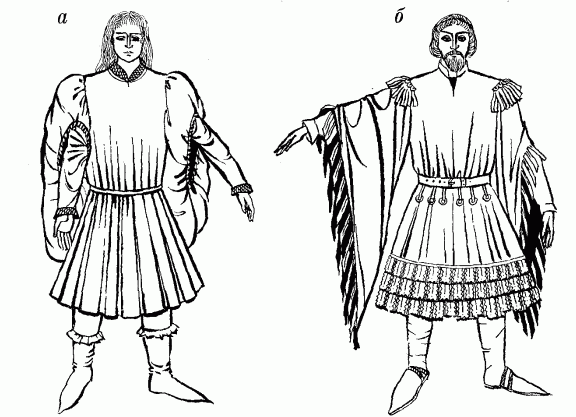 таперти - чоловічий одяг