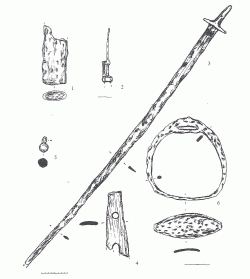 инвентарь из могилы на р. Калке возле села Куйбышево