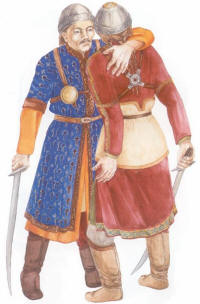 Половецкий костюм, воины