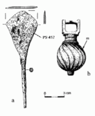 наконечник стрелы, боевая гирька