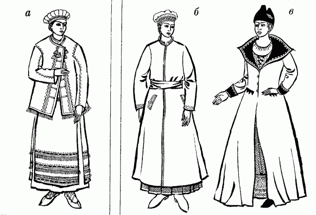 український верхній жіночій одяг 16 ст