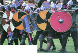 Стена из щитов викингов