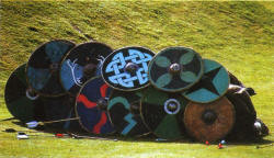 Стена щитов викингов