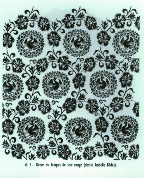 деталь вышивки пурпуона