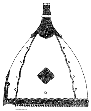 чертеж шлем Черная Могила