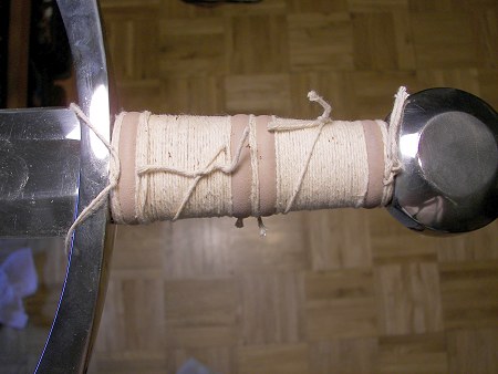 рукоять обмотанная шнуром