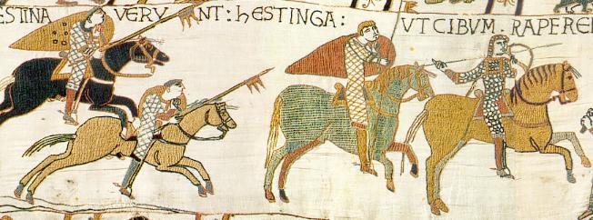 стеганки на гобелене из Байе