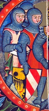 рыцари в кольчужных капюшонах