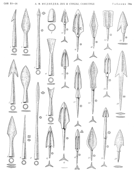 наконечники стрел из Восточной Европы