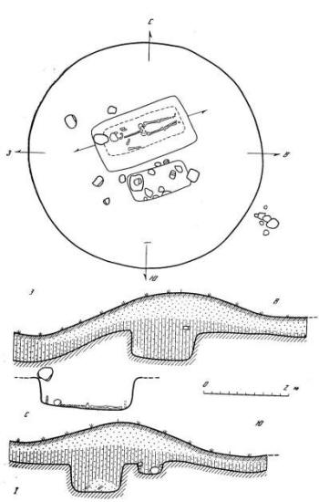  Курганы у дер. Ботаревка план захоронения