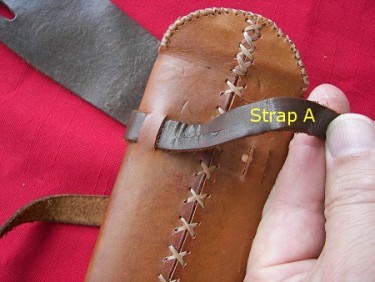 установка перевязи на ножны