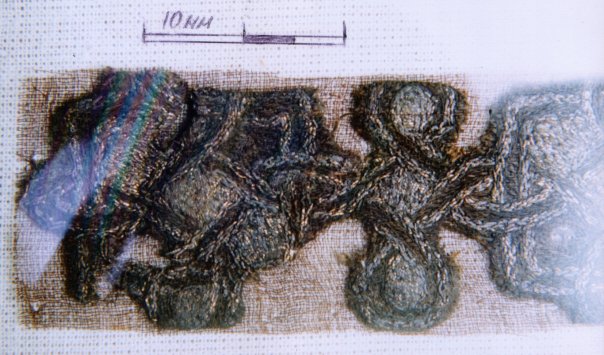 ткань из раскопок