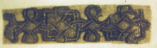 ткань из раскопок