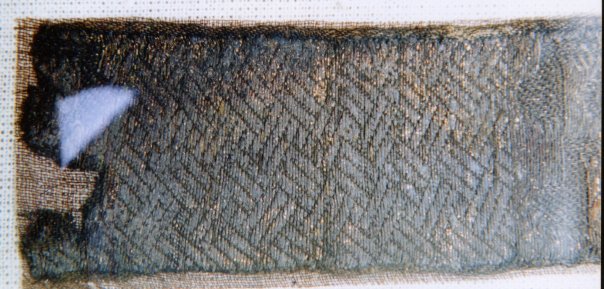 ткань из раскопок