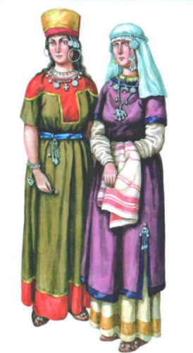 Сиверские девушки в праднмчном наряде