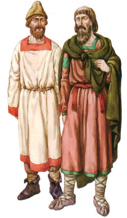 повседневная одежда волынян и полян