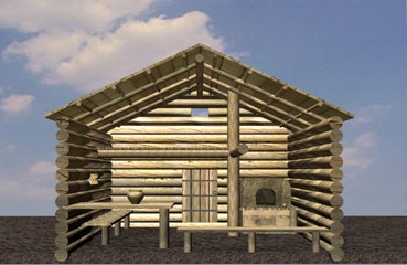 деревянный дом