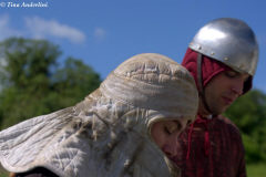 стеганный подшлемник с перелиной