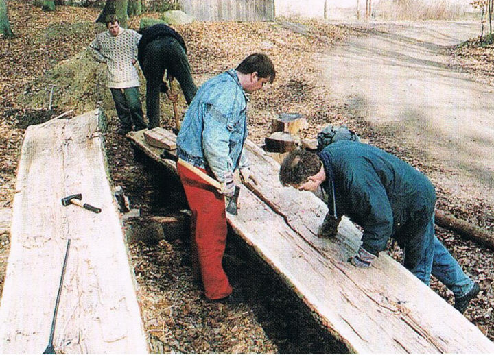 работа над постройкой ладьи