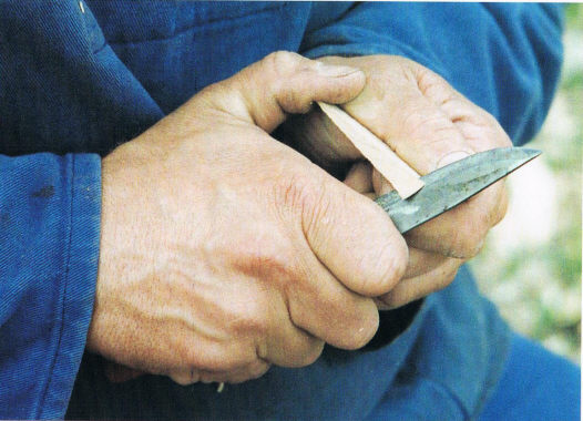 выстругивание нагелей