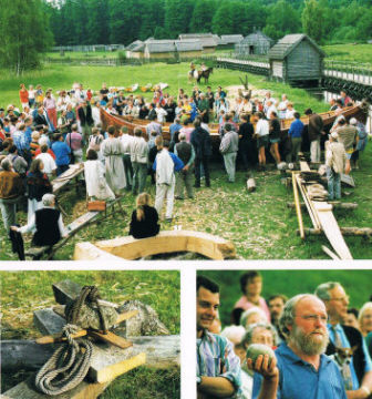 спуск ладьи на воду