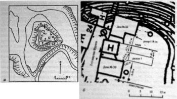 карта раскопок