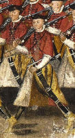 Польская пехота, фрагмент т.н. «Стокгольмского свитка». 1605 г.