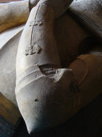 Латный налокотник, конец 14 века