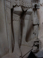 Рыцарский пояс + латные ноги, вторая половина 14 века
