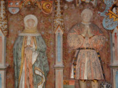 Надробие рыцаря и дамы, нач.15 века