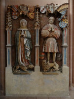 Надробие рыцаря и дамы, нач.15 века