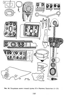 Погребение воина степной группы III в Боровом, Казахстан
