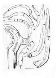 Сельскохозяйственные орудия: косы, серпы, виноградный нож.