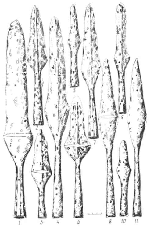 Наконечники копий II типа