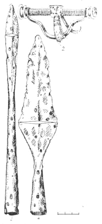 Инвентарь погр. № 413 могильника Яунейкяй