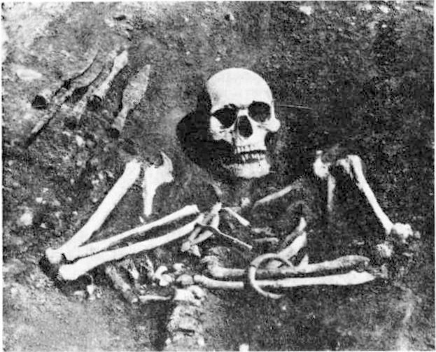 Деталь погр. № 214 могильника Мауджёрай (Тельшяйсккй р-н). Наконечники копий