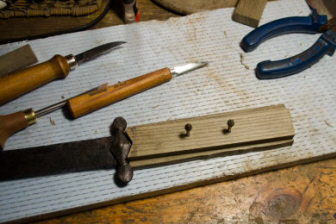 Вот так стала выглядеть заготовка рукояти если всё правильно подогнано.