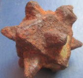 находка железного кистеня с шипами