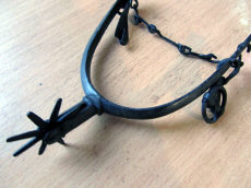 Шпора с вращающейся восьмиконечной звездочкой